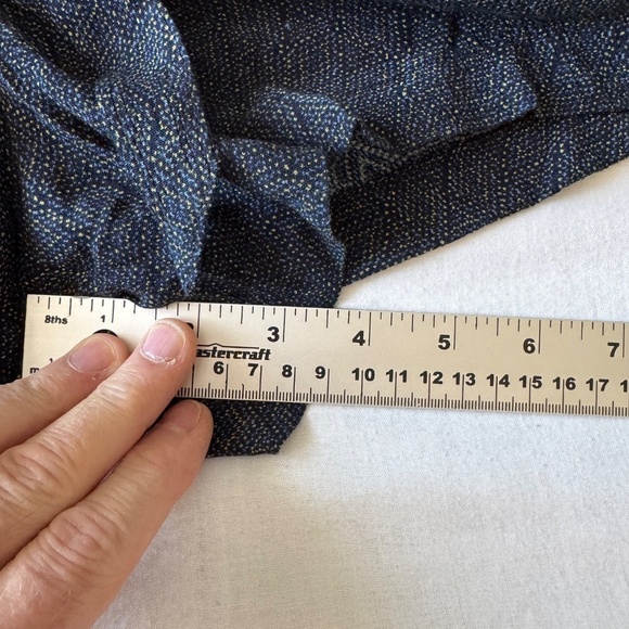 Far West NEW Women's Small Marine Elastic Waist Viscose Shorts Navy Beach Summer - Picture 12 of 14